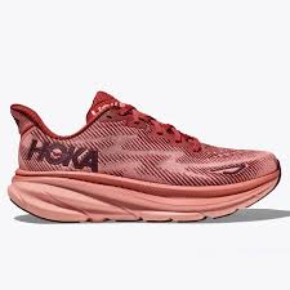 Hoka Womens Clifton 9 Rust/Earthenware Running Shoes Size 8.5 Womens